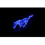 Led Badge with logo Mustang Horse Skeleton