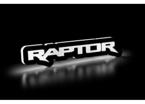Led Badge with logo Raptor