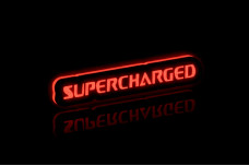 Led Badge with logo Supercharged