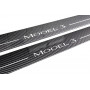 Plastic door sills for Tesla Model 3 2017+ - (type CARBON)