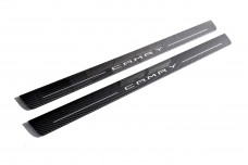 Plastic door sills for Toyota Camry V70 2018-2024 - (type CARBON)