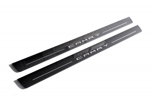 Plastic door sills for Toyota Camry V70 2018-2024 - (type CARBON)