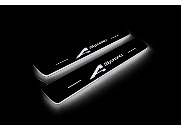 Led door sills Acura MDX IV 2021+ with logo A-Spec (rear doors)