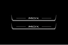 Led door sills Acura MDX IV 2021+ with logo MDX (front doors)