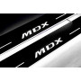Led door sills Acura MDX II 2006-2013 logo MDX (rear doors)