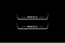 Led door sills Acura MDX III 2013-2021 logo MDX (rear doors)