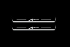 Led door sills Acura RDX III 2018+ with logo A-Spec (front doors) Led door sills Acura RDX III 2018+ with logo A-Spec (front doors)