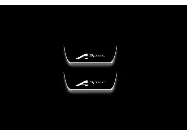 Led door sills Acura RDX III 2018+ with logo A-Spec (rear doors) Led door sills Acura RDX III 2018+ with logo A-Spec (rear doors)