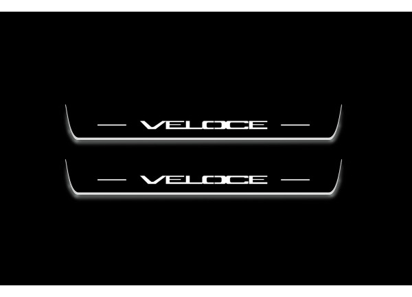 Led door sills Alfa Romeo Giulia 2016+ with logo Veloce (front doors)