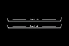Led door sills Audi A1 I 2010-2018 with logo Audi A1 (front doors)