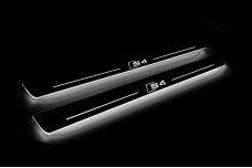 Led door sills Audi A4 B8 2007-2016 with logo S4 (front doors)