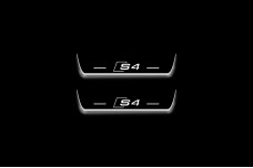 Led door sills Audi A4 B8 2007-2016 with logo S4 (rear doors)