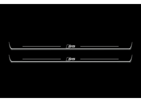 Led door sills Audi A5 II 2016+ with logo S5