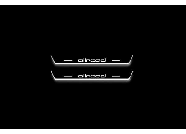 Led door sills Audi A6 C6 2004-2011 with logo Allroad (rear doors)