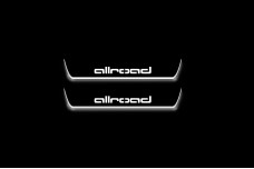 Led door sills Audi A6 C7 2011-2018 with logo Allroad (rear doors)