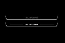 Led door sills Audi A6 C7 2011-2018 with logo Quattro (front doors)