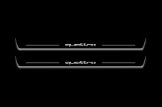 Led door sills Audi A7 I 2010-2018 with logo Quattro (front doors)