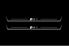 Led door sills Audi A7 I 2010-2018 with logo RS7 (front doors)