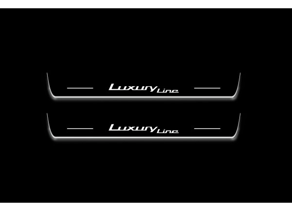 Led door sills BMW 3 F30 2012-2018 with logo Luxury Line (front doors)