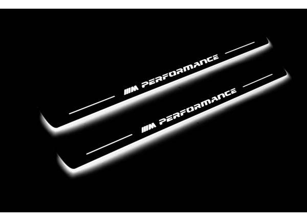 Led door sills BMW 3 F30 2012-2018 with logo M Performance (front doors)