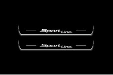 Led door sills BMW 3 F30 2012-2018 with logo Sport Line (front doors)