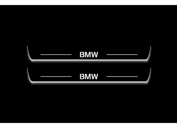 Led door sills BMW 3 G20 2019+ with logo BMW (front doors)