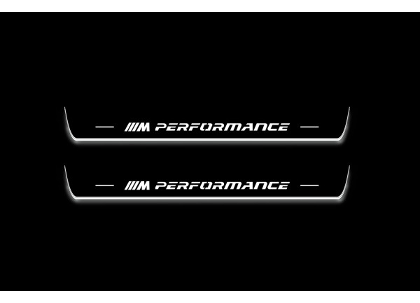 Led door sills BMW 3 G20 2019+ with logo ///M Performance (front doors)