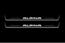 Led door sills BMW 5 E34 1987-1996 with logo Alpina (front doors)