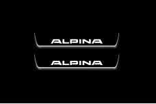 Led door sills BMW 5 E34 1987-1996 with logo Alpina (rear doors)