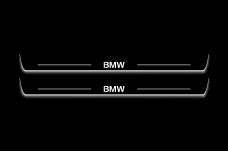 Led door sills BMW 5 E34 1987-1996 with logo BMW (front doors)