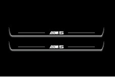 Led door sills BMW 5 E34 1987-1996 with logo ///M5 (front doors)