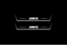 Led door sills BMW 5 E34 1987-1996 with logo ///M5 (rear doors)