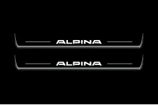Led door sills BMW 5 E60 2003-2010 with logo "Alpina" (front doors)