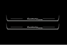 Led door sills BMW 5 E60 2003-2010 with logo "Luxury Line" (front doors)