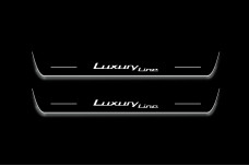Led door sills BMW 5 G30 2017-2023 with logo Luxury Line - (front doors)