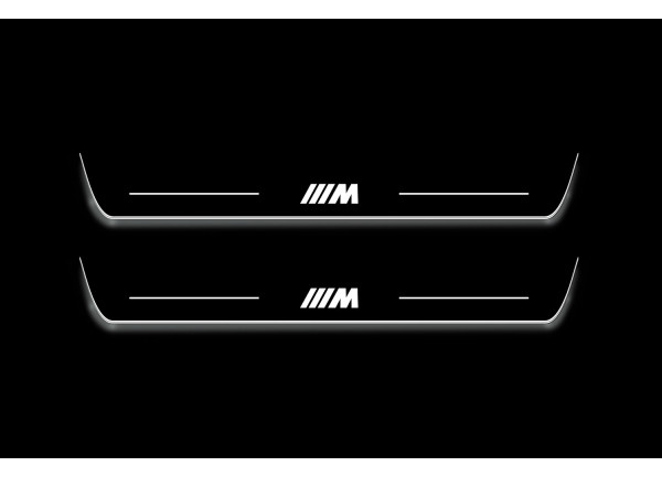 Led door sills BMW 5 G30 2017-2023 with logo ///M - (front doors) Led door sills BMW 5 G30 2017-2023 with logo ///M - (front doors)