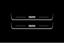 Led door sills BMW 5 G60 2023+ with logo BMW (front doors)