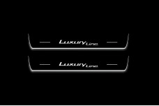 Led door sills BMW 5 G60 2023+ with logo Luxury Line (front doors)