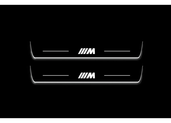 Led door sills BMW 5 G60 2023+ with logo ///M (front doors)