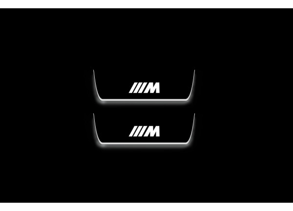 Led door sills BMW 5 G60 2023+ with logo ///M (rear doors)