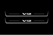 Led door sills BMW 7 G11/G12 2015-2021 with logo V12 (front doors)