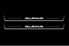 Led door sills BMW 8 I 1989-1999 with logo Alpina