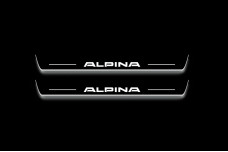 Led door sills BMW X7 (G07) 2018+ with logo Alpina (front doors) Led door sills BMW X7 (G07) 2018+ with logo Alpina (front doors)