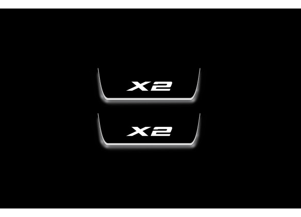 Led door sills BMW X2 F39 2018+ (rear doors)