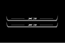 Led door sills BMW X3 E83 2003-2010 (front doors)