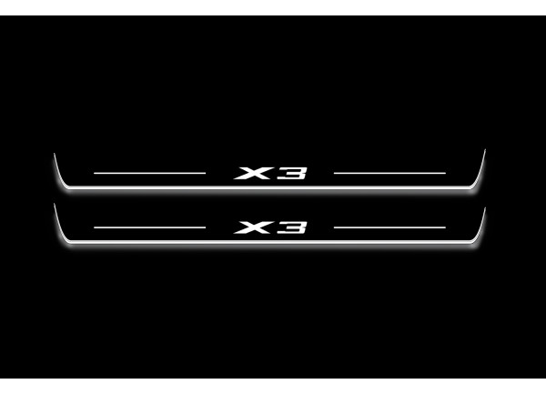 Led door sills BMW X3 E83 2003-2010 (front doors)