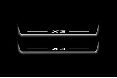 Led door sills BMW X3 F25 2010-2017 (front doors)