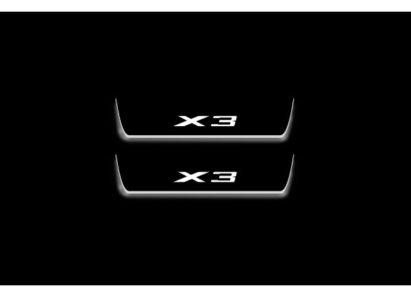 Led door sills BMW X3 G01 2018-2024 (rear doors) Led door sills BMW X3 G01 2018-2024 (rear doors)