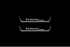 Led door sills BMW X5 E70 2006-2013 with logo Luxury Line (rear doors)