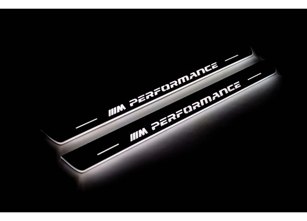 Led door sills BMW X5 F15 2013-2018 with logo "M Performance" (front doors)